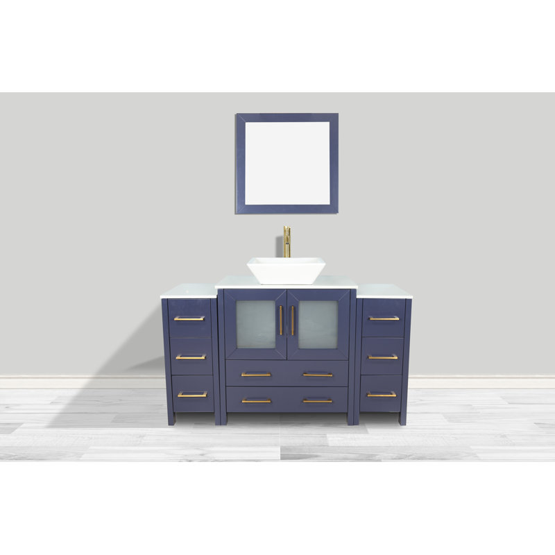 Wade Logan® Karson 54'' Freestanding Single Bathroom Vanity with